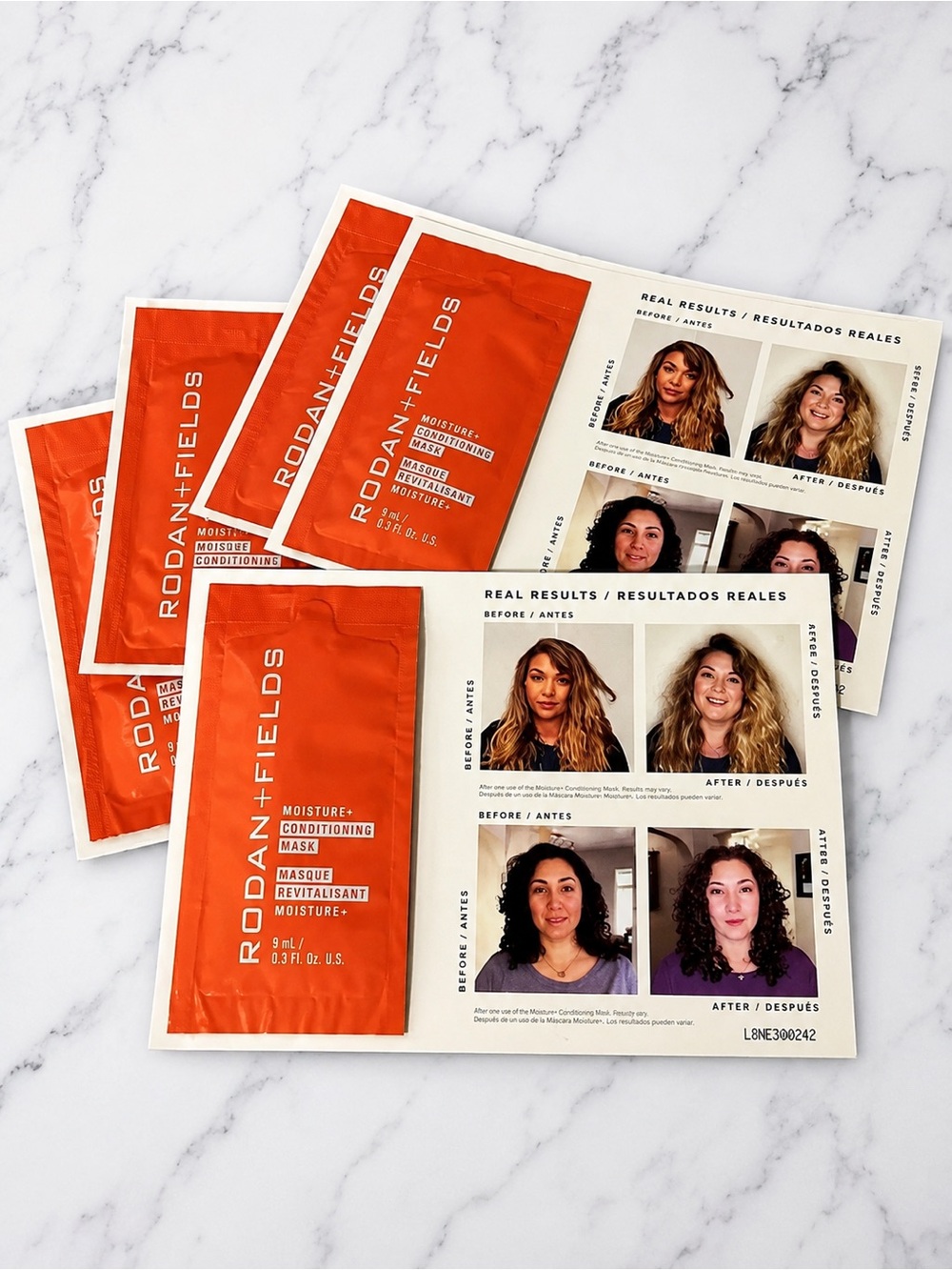 RODAN + FIELDS Moisture and Conditioning Hair Mask 5 Pk Travel Set NWT Hydrate - Picture 3 of 15